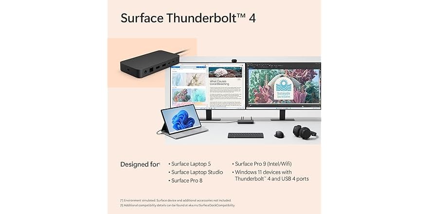 SURFACE TB4 DOCK BLACK          COMMERCIAL BLACK MULTI 4